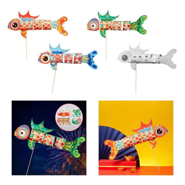 Koi Fish Lantern DIY  Lantern Making Material pour la fête du Nouvel An