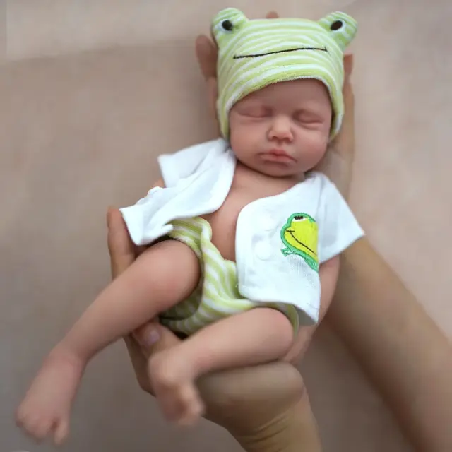 12" Micro Preemie Full Body Silicone Baby Doll Lifelike Mini Reborn Doll Boy