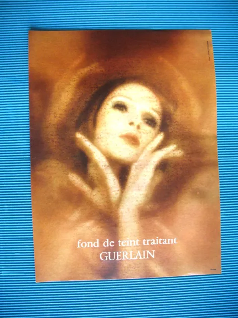 Publicite De Presse Guerlain Fond De Teint Photo Chirol Ad 1973