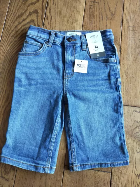 ⭐BNWT. A Fabulous Pair of Boys Denim Shorts, TU, 7yrs, Blue.