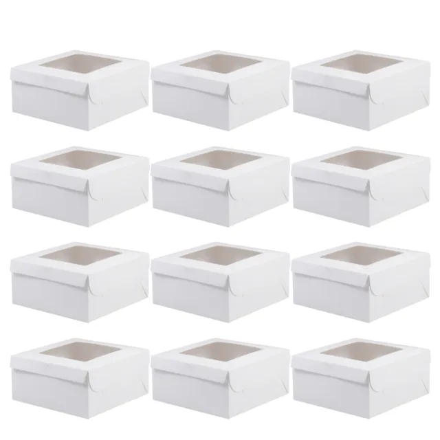 12 pz scatola per torte muffin carta da forno trasporto cupcake confezione