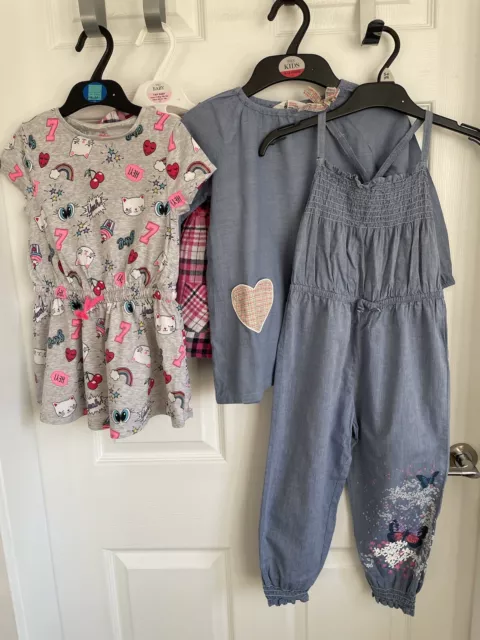 Girls Pink Blue Mix Clothing Bundle Joblot H&M F&F Etc - Age 2-3yrs