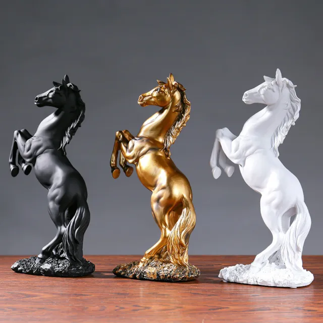 Horse Statue Art Home Deco Animal Sculpture Resin Craft Figurine Ornament Statue