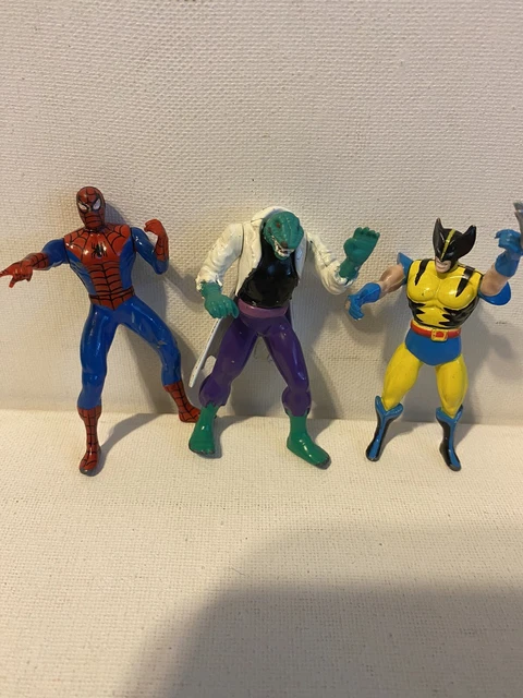 Toy Biz Marvel Lot Heavy Metal Heroes Die Cast Figures 2.5" 1994