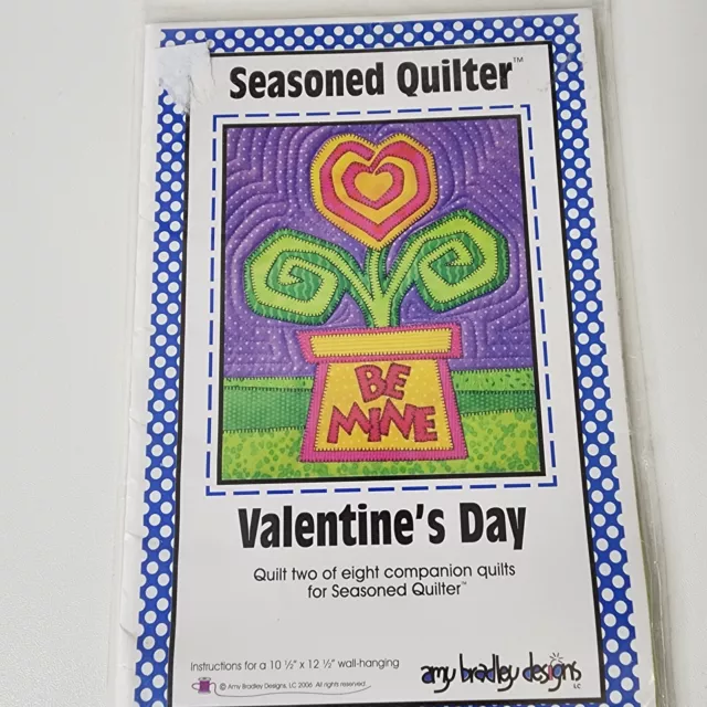 Quilt Pattern Seasoned Quilter Valentines Day by Amy Bradley Designs NEW