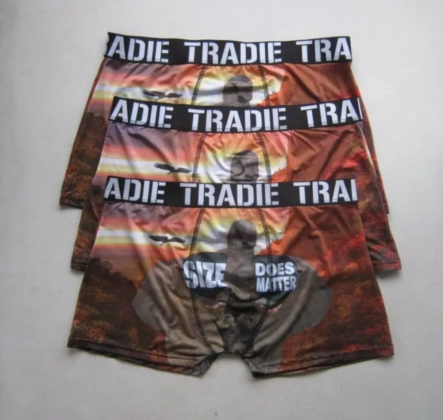 Pack  3  Men Underwear Tradie Quick Dry Trunk Size Xl