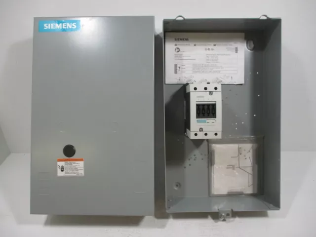 NEW Siemens LEN1E003600B 100 Amp Enclosed Lighting Contactor 600V Coil LEN00E003