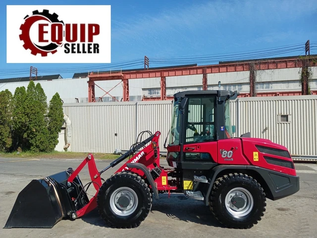 UNUSED 2022 Yanmar V80 Stage 5 Wheel Loader Skid Steer Bucket & Forks Heat & A/C