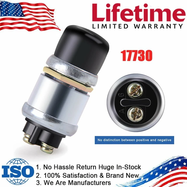 50A PUSH BUTTON Momentary Starter Ignition Switch OnOff SPST 12V DC