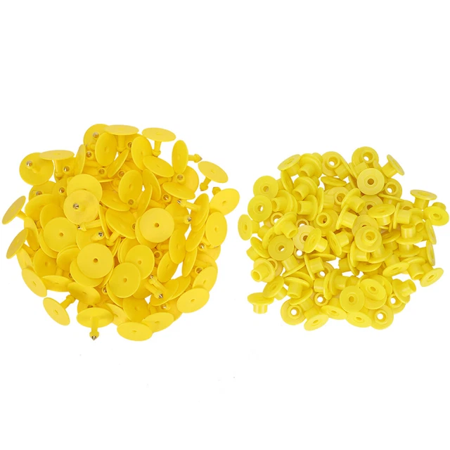 100pcs Animal Ear Tag Plastic Identification Card Anti Lost Marker For Farm Fer