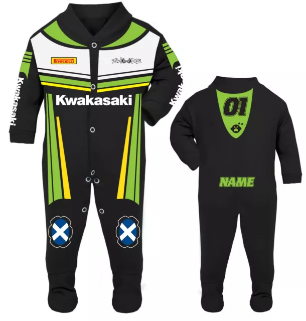 2017 Kwakasaki Baby Biker Rennen Schlafanzug