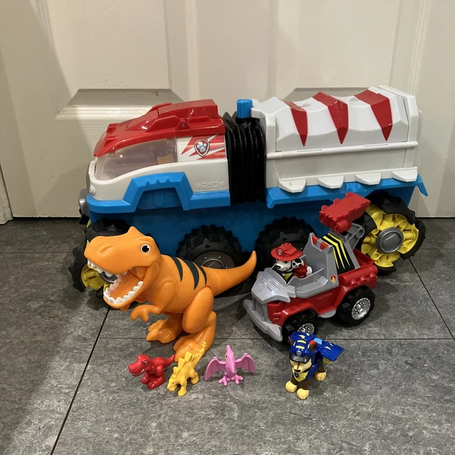PAW PATROL DINO Patroller - Dino Rescue Motorised Large Vehicle Bundle ...