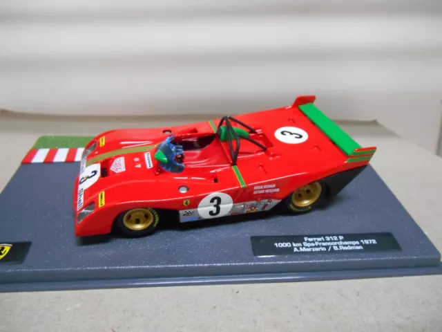 Ferrari 312 P 1972 1000Km Spa-Francorchamps Merzario 1:43 Ferrari Racing Ixo