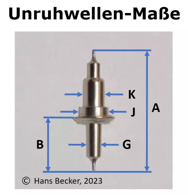 Unruhwelle nach Kaliber (1) Unruhwellen Uhren Uhr Werk