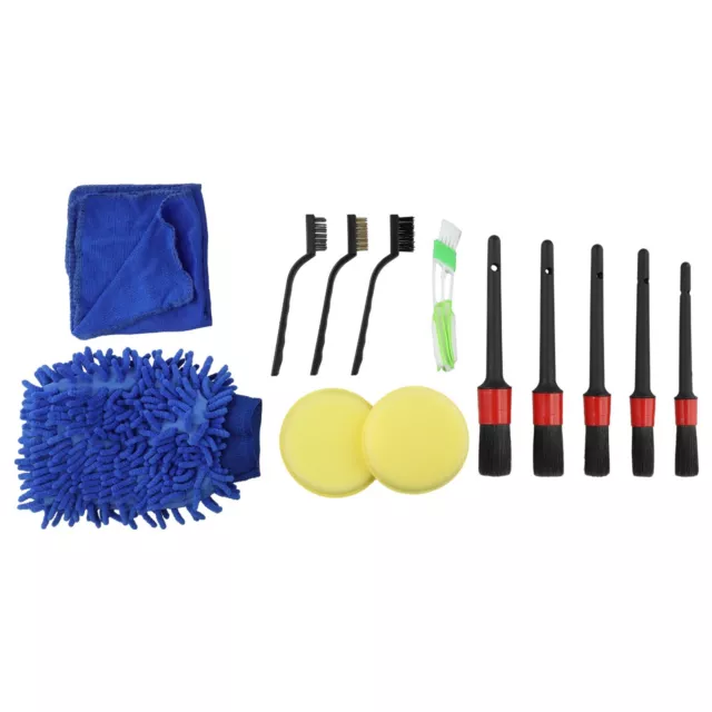 Comprehensive Car Cleaning Brushes 13 Piece Kit for Thorough Detailing