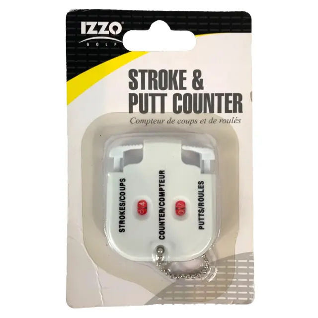 IZZO Golf Stroke & Putt Counter Key Chain 90130 Pro Count New Factory Sealed