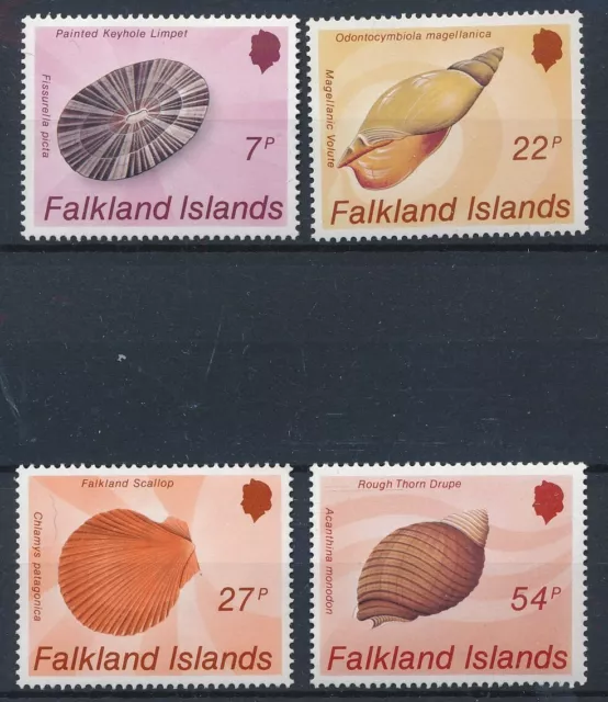 [BIN12231] Falkland Islands Shells good set of stamps very fine MNH