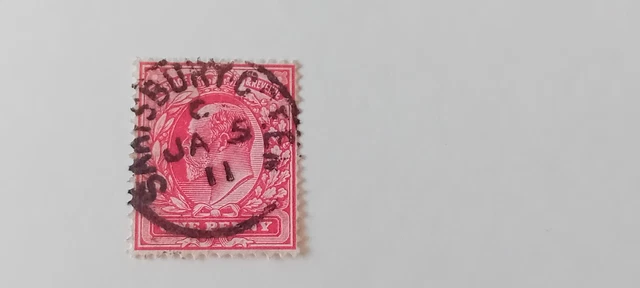 GB KEV11 1d Red - Sarisbury Green Hampshire Postmark