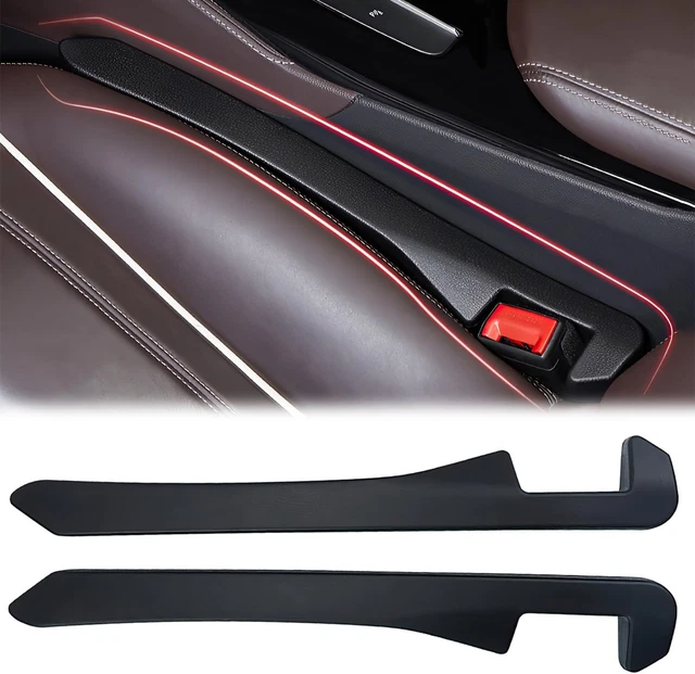 COLORCASA 2 Pack Car Seat Gap Filler, Universal Car Seat Gap Plug to Fill the Ga