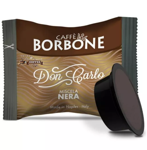 200 Capsule Miscela Nera Caffè Borbone Don Carlo Compatibili Lavazza A Modo Mio