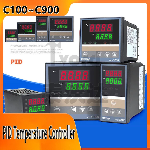 PID Temperature Controller REX-C100/C400/C700/C900 Digital Alarm AC 100~240V