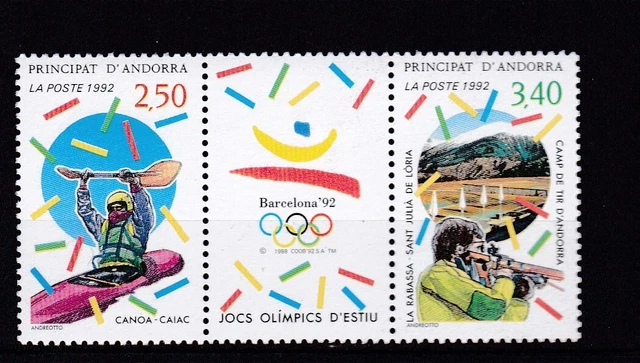 Enveloppe 1er Jour Jeux Olympiques 1992 - Carnet De Timbres France - Très Bon état