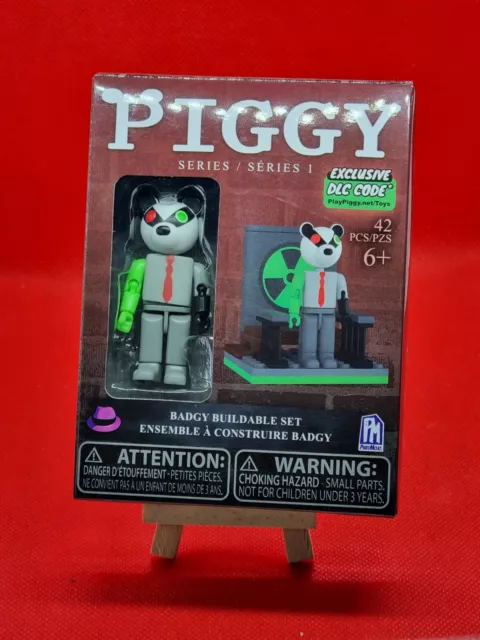  PIGGY - Badgy Figure Buildable Set - Badgy Building Brick Set  Series 1 - Includes DLC : Toys & Games