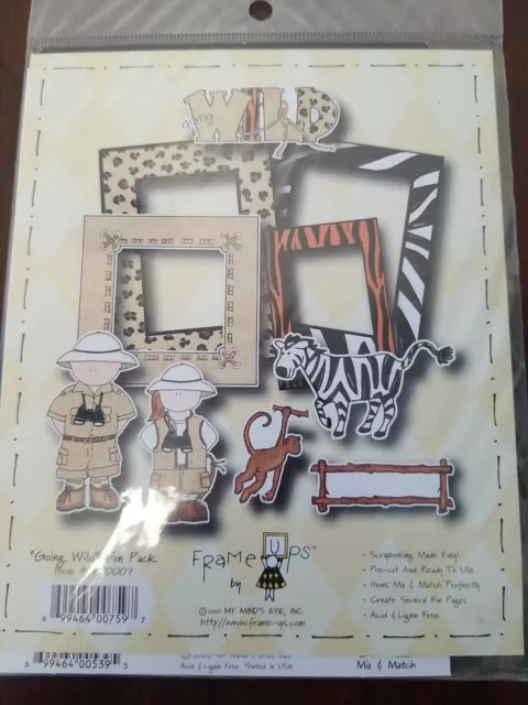 MY MIND'S EYE FRAME UPS Going Wild Fun Pack NUEVO