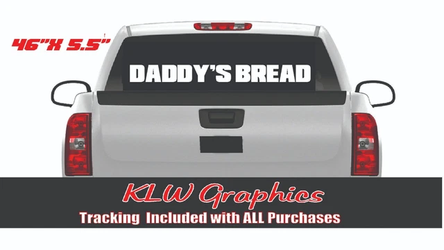 Daddy's Money Bread Decal Sticker Car Shitbox Turbo Diesel Truck Boost JDM Hated