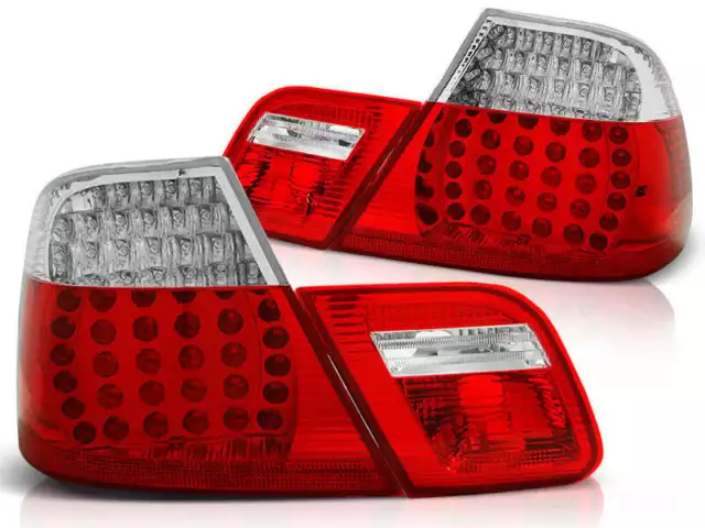 NEUF Feux arrières pour BMW 3 Série E46 1999-2003 COUPE Rouge Blanc LED DEPO FR