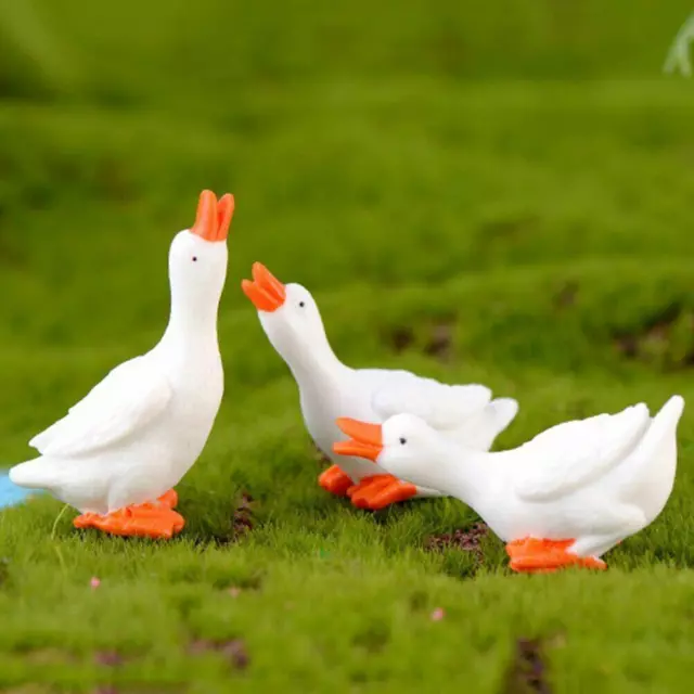 Miniature Dollhouse Fairy Garden Set of 3 Geese - Buy 3 Save $5