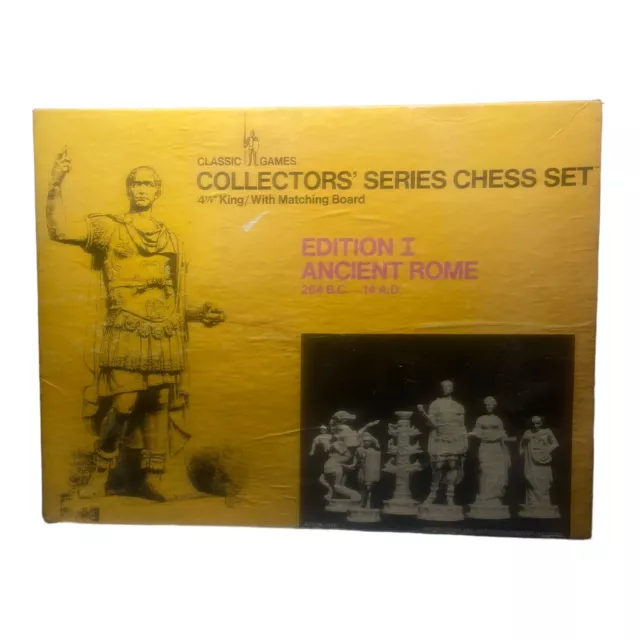 Classic Games Collector's Series Chess Set Edition 1 Ancient Rome C6