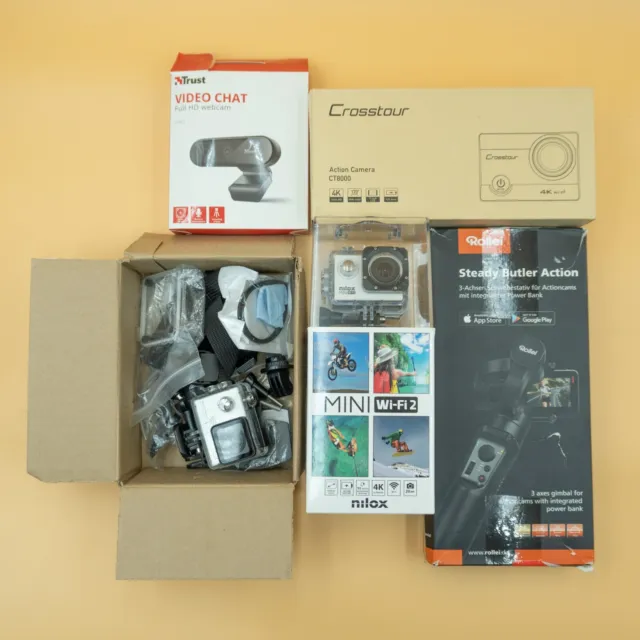 Lotto Action Cam Fotocamere - Gimbal Gopro Polaroid Webcam Kodak Nilox Video 4K