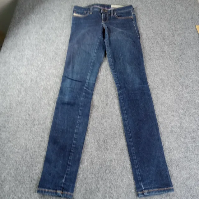 Diesel Jeans 26 x 31 Womens Skinzee Low Rise Skinny Fit Medium Blue Wash Denim