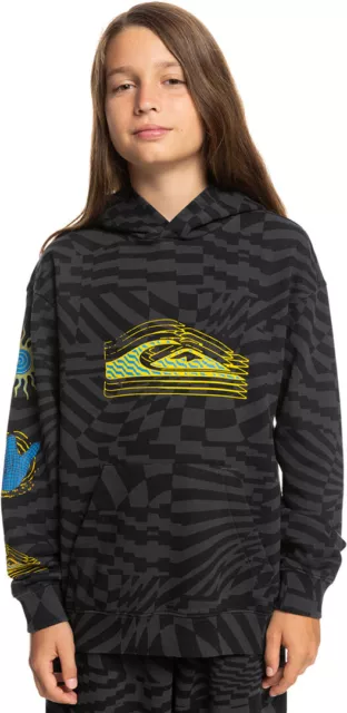 QUIKSILVER Pullover Hoodie BOYS RADICAL TIMES Hoodie 2023 black radical times 3