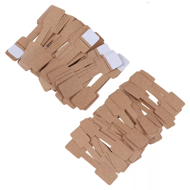 50/100Pcs Quadrate Blank Price Tags Necklace Ring Jewelry Labels Paper Sti;k; Sp