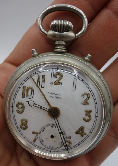 Ancienne Montre à Gousset / Horloge De Bord - Bronze - Diamètre 5.2 Cm - Vintage