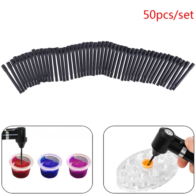 50 pz/set bastoncini pigmento bastoncini monouso per miscelazione tatuaggi bastoncini coloranti canna *wl