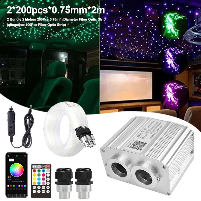 DUAL HEAD CAR Roof Ceiling Headliner Star Light Kit 400Pcs Twinkle ...