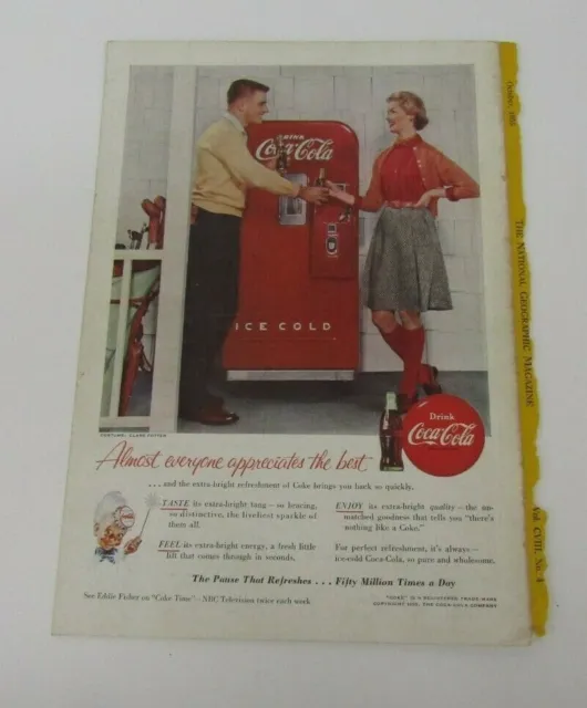 1955 Vintage Coke Soda Magazine Ad  "Almost Everyone Appreciates The Best"