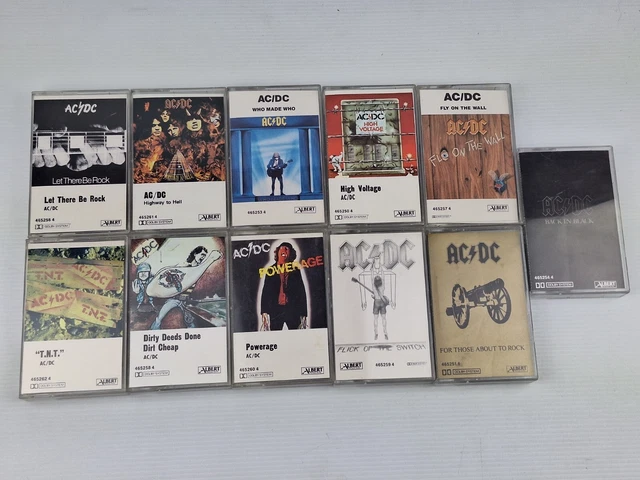 11X AC/DC CASSETTE Tapes VGC RARE BULK LOT ALBERT $450.00 - PicClick AU