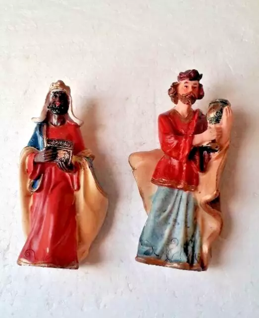 statuine del presepe 2 re magi 10 cm per decorazioni di natale forse gesso