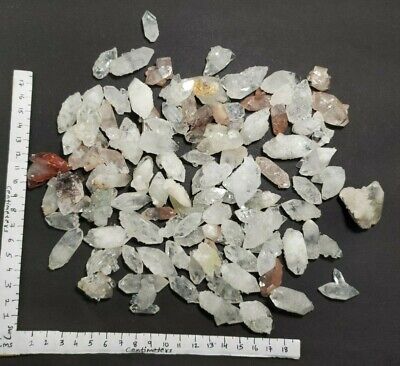 graceful two point lot of clear glass apophyllite crystal mineral specimen 1143