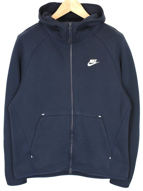 Nike Felpa con Cappuccio Uomo Medio Cerniera Intera Tasche Blu SPORTS