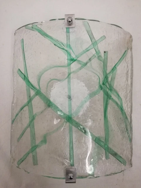 Murano lampada da parete applique modernariato anni 70/80