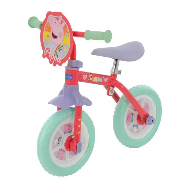 Peppa Pig 2-in-1 Enfants Entraînement Vélo 10 " (25cm) Amovible Stabiliseurs