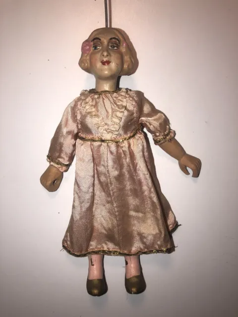 Antique Marionette Czech 1920-30 Girl