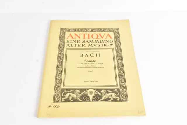 Bach - Antiqua - Schott - 6135 - Notenheft