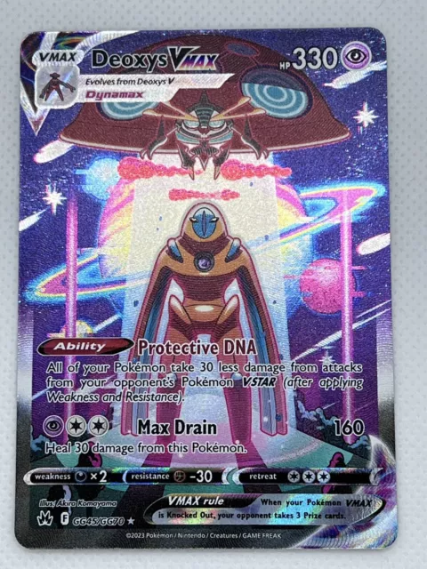 Pokemon - Deoxys VMAX - GG45/GG70 - Ultra Rare - Alt Art - Crown Zenith -  NM/M