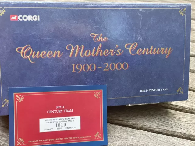Corgi 36712 - The Queen Mother's Century Fully Closed Tram NEW Limited Edition